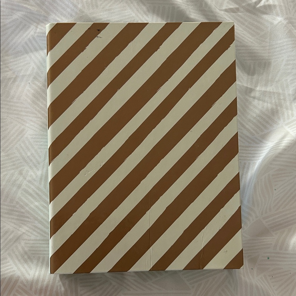Striped Brown and White Party Supply